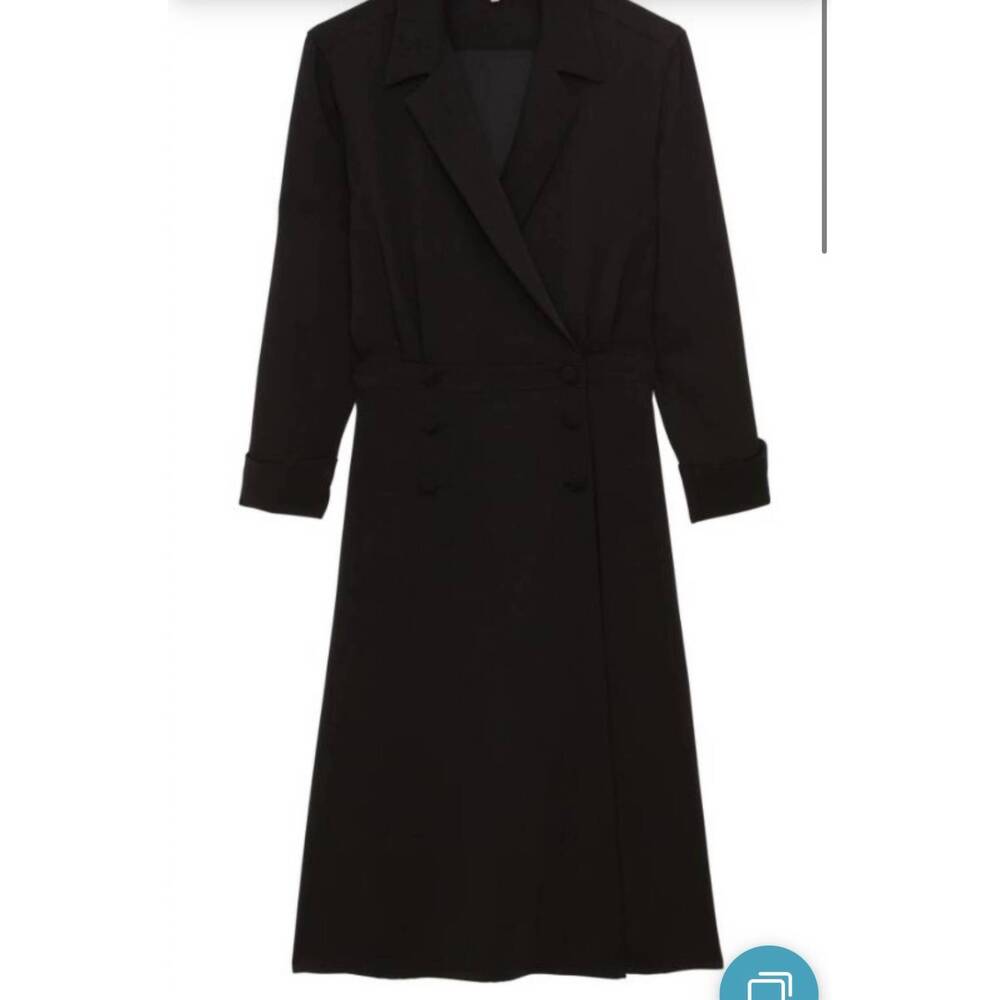 NEW INES DE LA FRESSANGE women's namo wrap dress in black